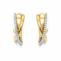 Brinco Bicolor em Ouro 18K