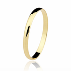 Aliança de Ouro Tradicional Abaulada 3mm