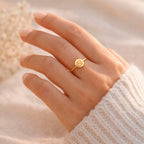 Anel Signo - Câncer em ouro 18k