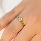 Anel Signo - Gêmeos em ouro 18k