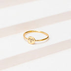 Anel Signo - Áries em ouro 18k