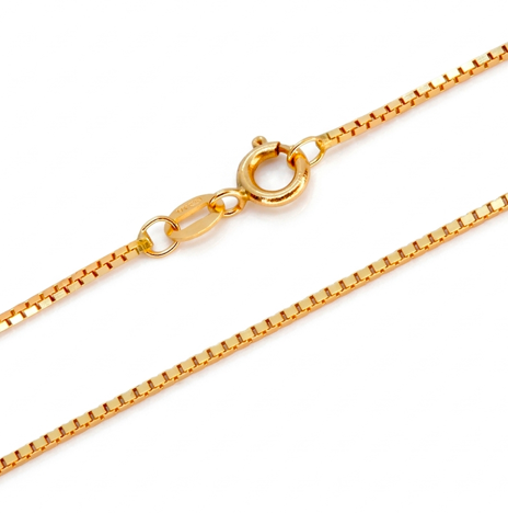 Colar Corrente Veneziana 45cm em ouro 18K