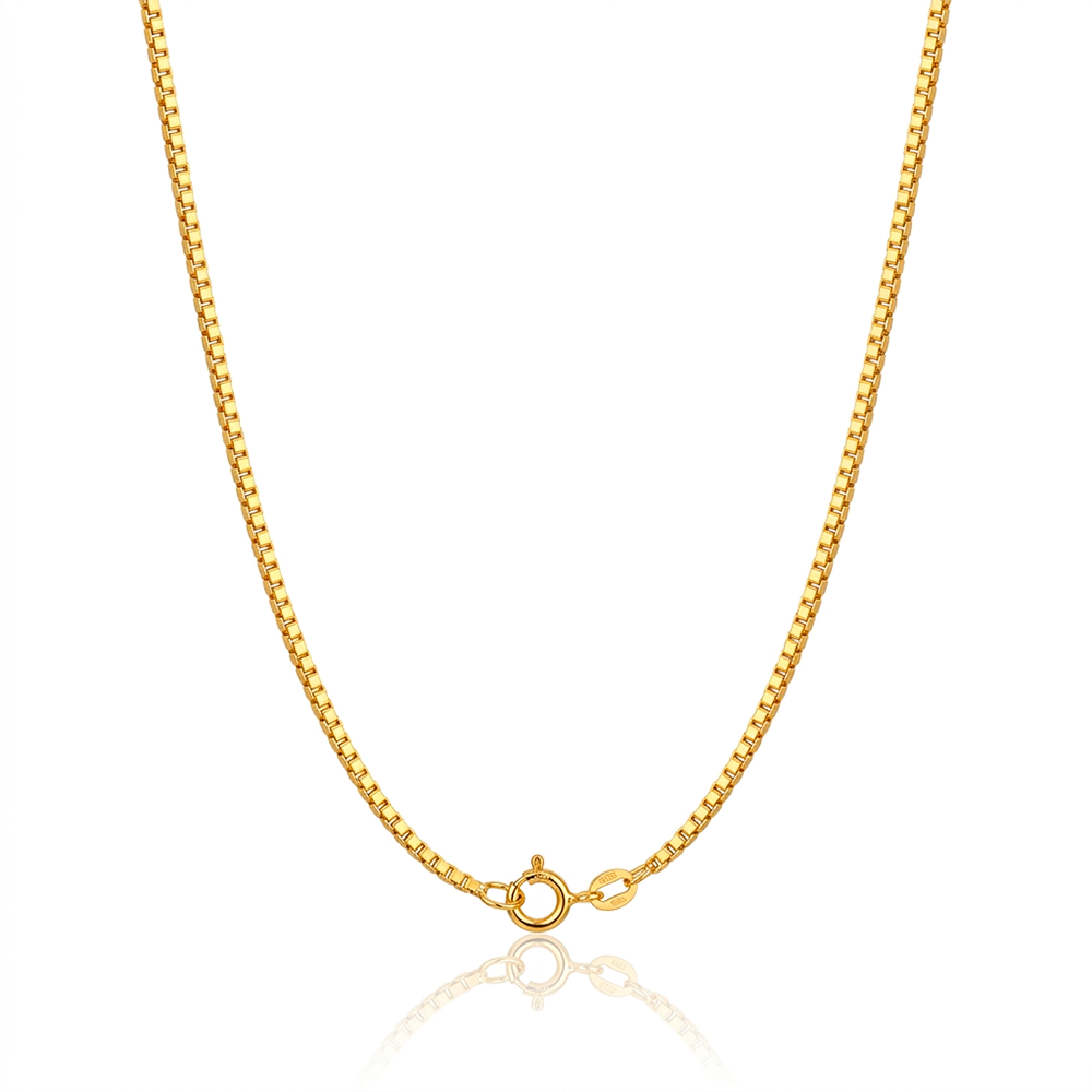 Colar Corrente Veneziana 45cm em ouro 18K