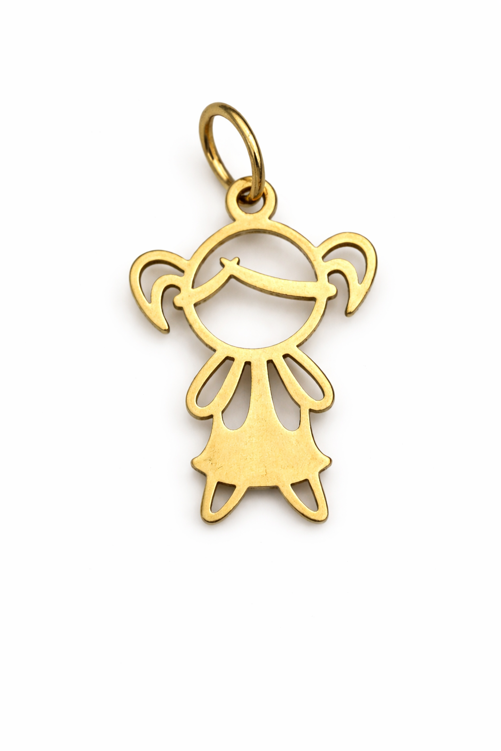 Pingente Filhos - Menina (modelo 01) em Ouro 18k