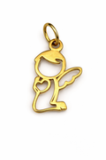 Pingente Filhos - Menino Anjo (Modelo 01) em Ouro 18k