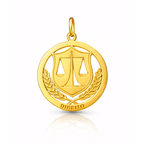 Pingente Profissões - Direito em Ouro 18k