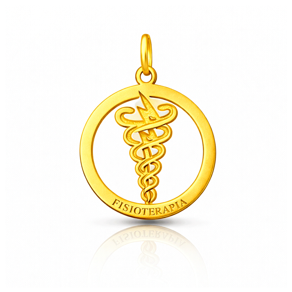 Pingente Profissões - Fisioterapia em Ouro 18k