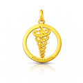 Pingente Profissões - Fisioterapia em Ouro 18k