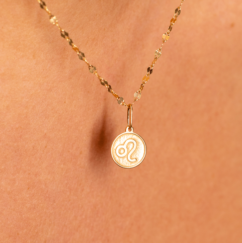 Pingente Signo - Leão em ouro 18k