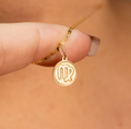 Pingente Signo - Virgem em ouro 18k